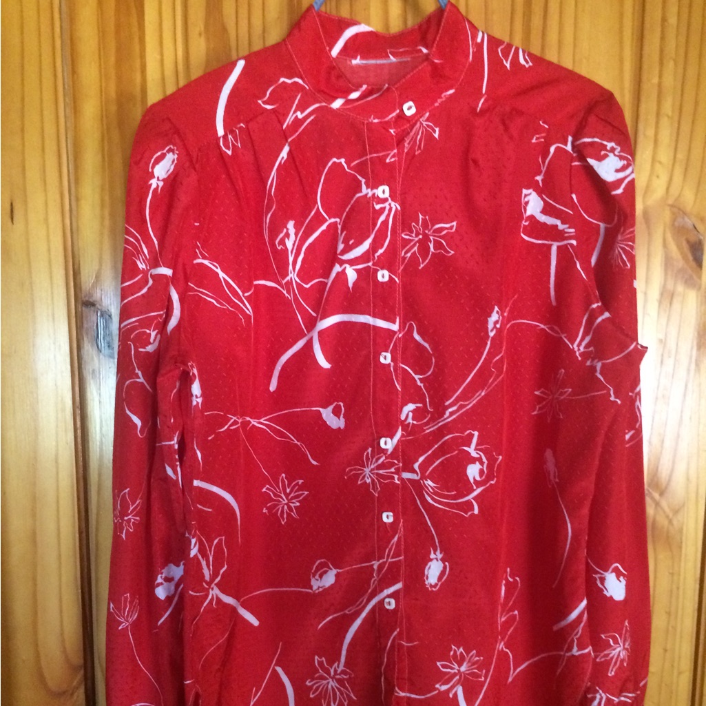 Vintage Red Blouse